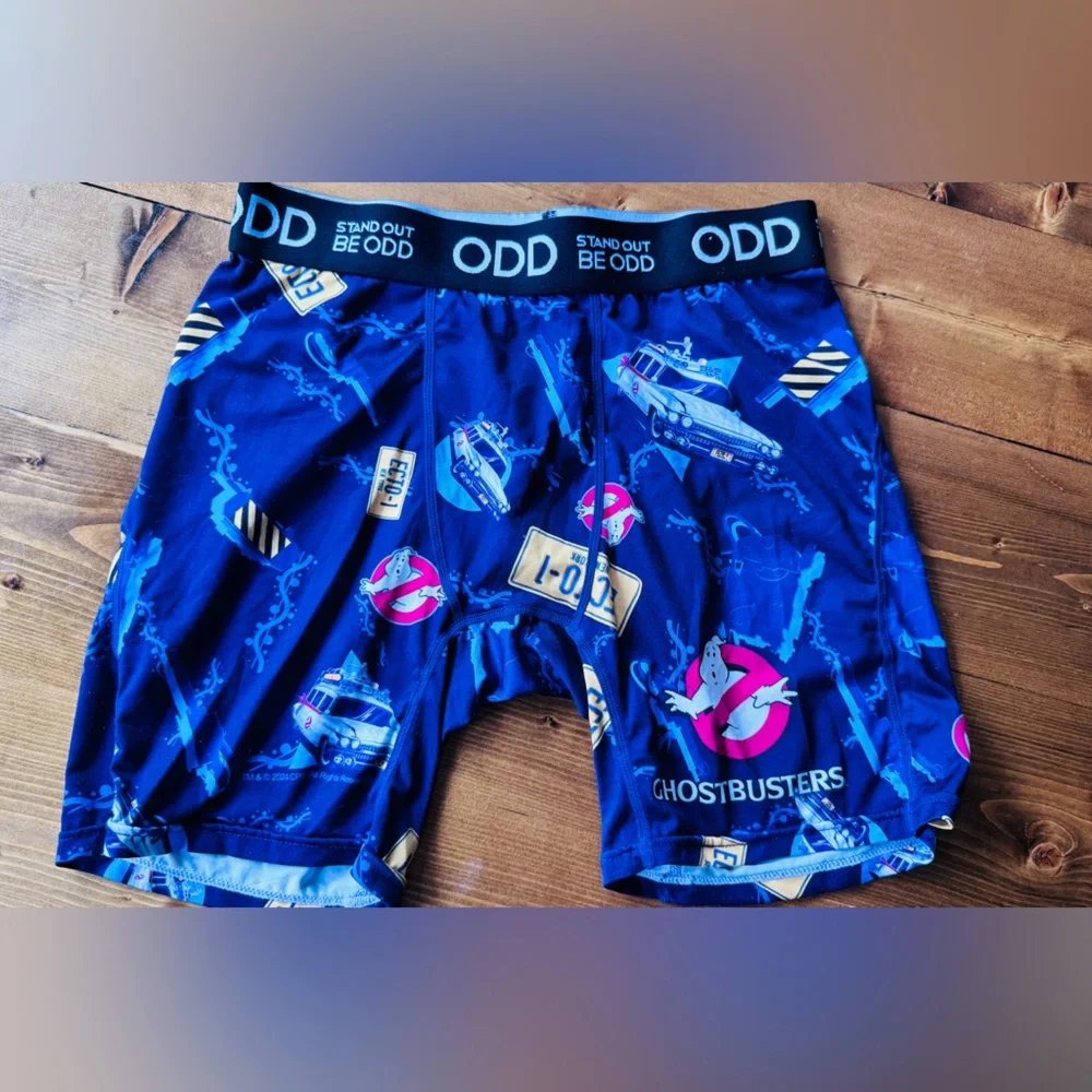 Odd Brand Ghostbusters Blue Graphic Boxer Briefs sz medium - Picture 1 of 3